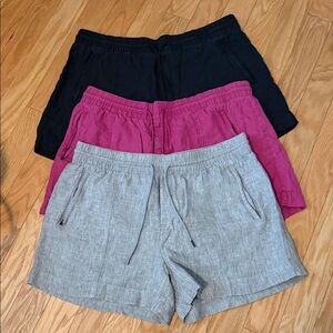 Athleta Retreat Linen Mid-Rise 4” Short